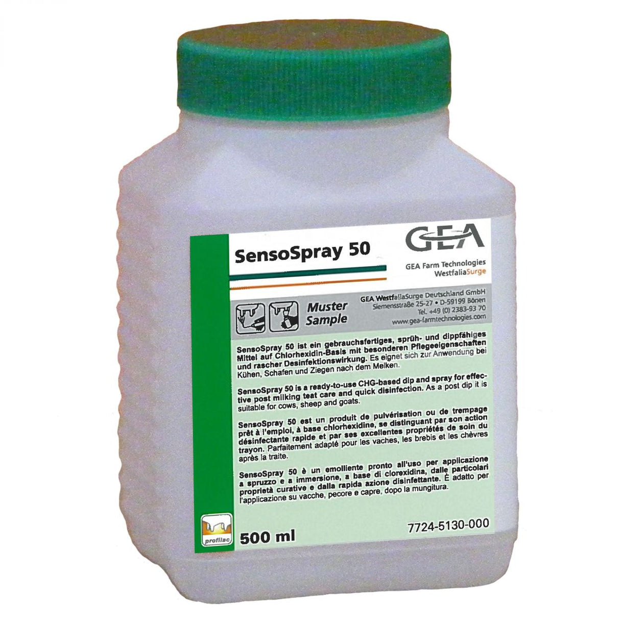 GEA SensoSpray 50 Dippmittel 0,5 kg Flasche 7724-5130-000 (77245130000)