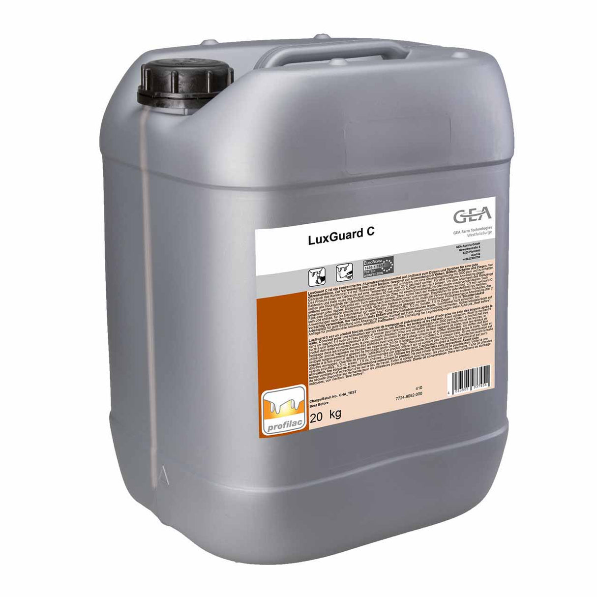 GEA LuxGuard C Dippmittel Konzentrat (5000ppm) 20 kg - 7724-9052-000 (77249052000)
