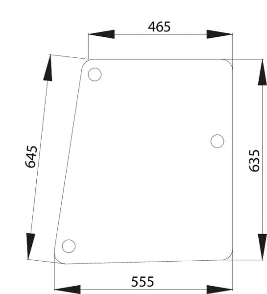 KRAMP Seitenscheibe D520512B