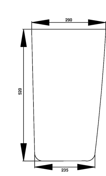 KRAMP Frontscheibe unten D7011L