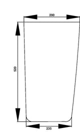 KRAMP Frontscheibe unten D7011L