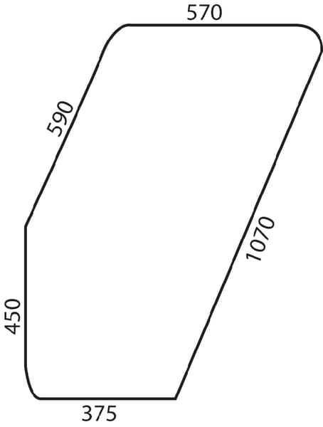 KRAMP Türscheibe D9004