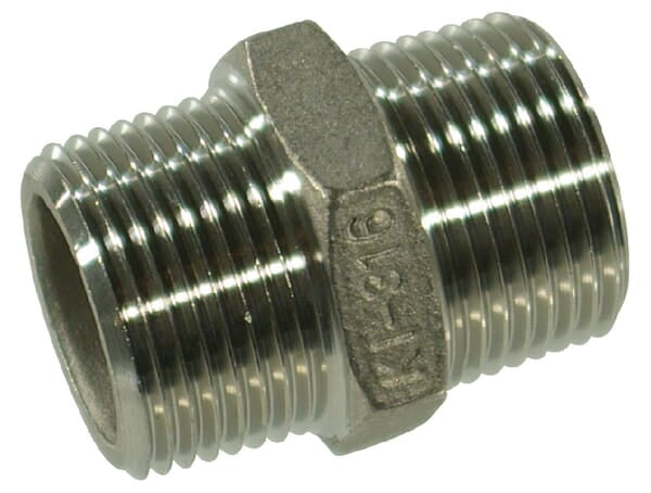 KRAMP Nippel V4A 2xAG 1/8" FG28018RVS