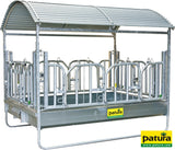 Patura Großballenraufe mit Schwedenfressgittern und Dach 303571
