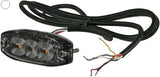 KRAMP Blinkleuchte LED, rechteckig, 10/30V, weiß, 82x30x9mm, 3 LED's, Kramp LA20073W