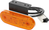 Feu de position latéral rectangulaire avec connexion Jaeger avec support LED 12-24V KRAMP