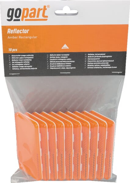 KRAMP Reflektor, Orange, rechteckig - 10 Stück LA75005