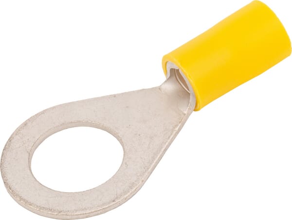 KRAMP Augenkabelschuh gelb, 4-6 mm², Ø10 mm² (50x), Kramp - 50 Stück LA9080KR