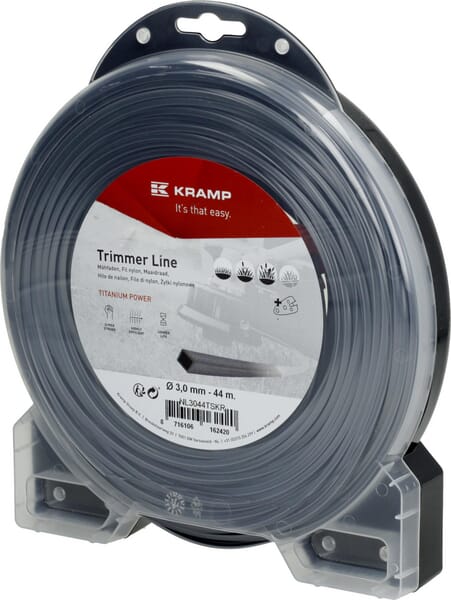 KRAMP Mähfaden Ø 3mm 44m viereckig Titanium Power grau Kramp NL3044TSKR