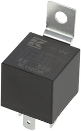 KRAMP Mini-Relais 12V, Umschalter, 30A/40A, mit Widerstand, mit Halter RL112C3R
