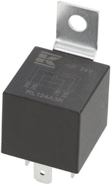 KRAMP Mini-Relais 24V, Schließer, 20A, mit Widerstand, mit Halter RL124A3R