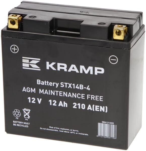 KRAMP Batterie 12V 12Ah 210 A geschlossen Kramp SBA1212KR