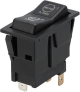 KRAMP Wippschalter, (I)-0-(II), Mutter-auf-Mutter, 12 V, 4-polig, Motordrehzahloptionen/Automatik SW10053KR