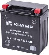KRAMP Batterie 12V 14Ah 230A geschlossen Kramp YTX16LBSKR